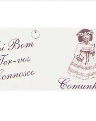 CARTÃO COMUNHÃO MENINA/VELA