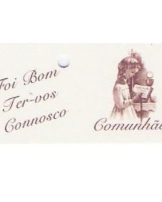 CARTÃO COMUNHÃO MENINA/MISSAL
