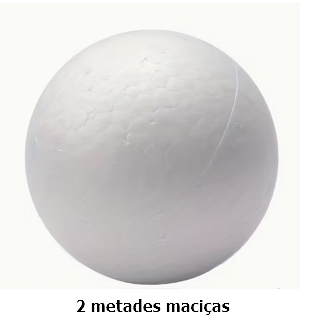 Bola Esferovite 40cm - 2 metades maciças
