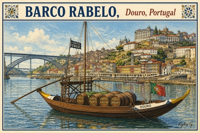 Ímane de frigorifico BARCO RABELO – Souvenir